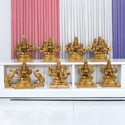 Brass Ashtalakshmi Idols
