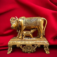 Brass Kamdhenu Cow Idols