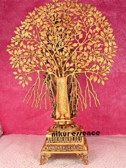 Online buy Krishna with Tree | Buy krishna with tree | Brass krishna with tree -Nikur essence Nikuressence