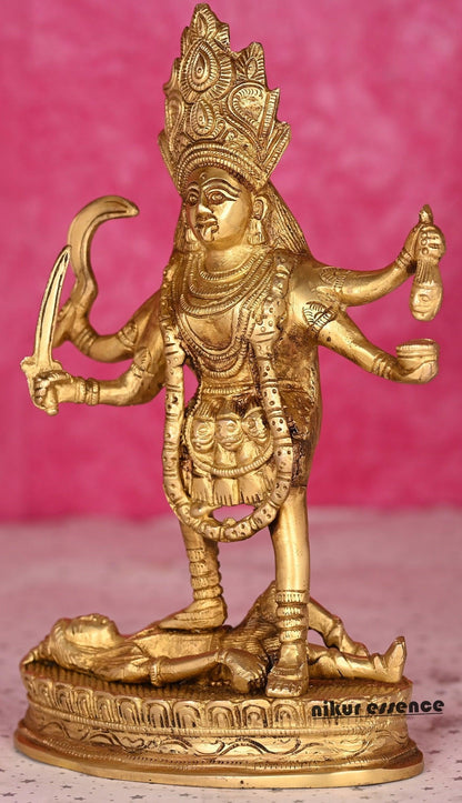 Kaali Maa Brass Statue: Embodiment of Divine Power, Cosmic Energy, and Timeless Elegance Nikuressence