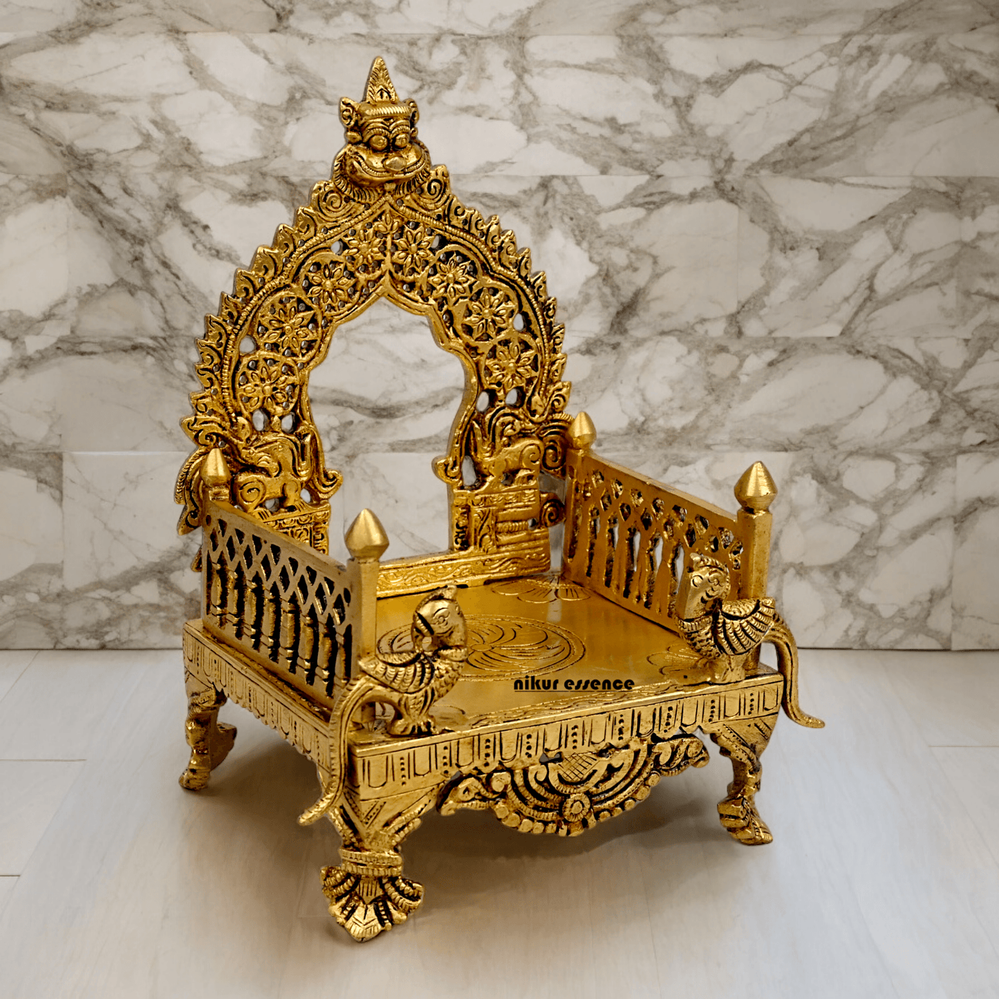 Buy Brass Bhagwan chowki by Nikur Essence - 8 Inch Nikuressence