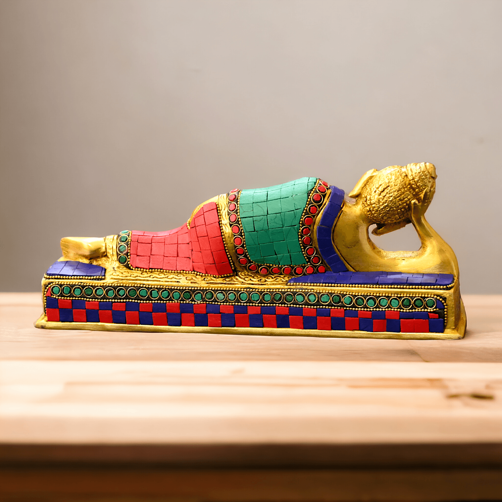 Solid Brass Buddha Idol Statue - Masterfully Crafted for Spiritual Enlightenment and Home Decor Nikuressence