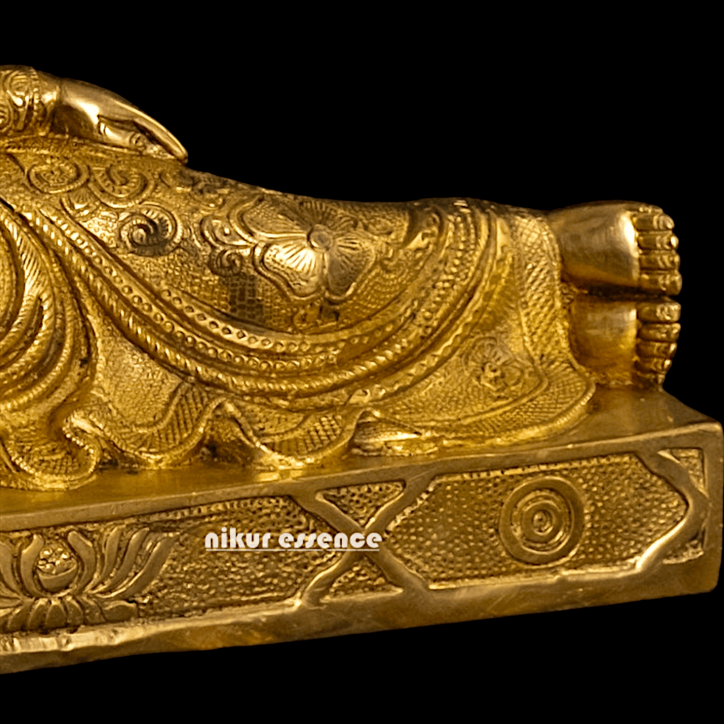 Brass Buddha Parinirvana Statue Nikuressence