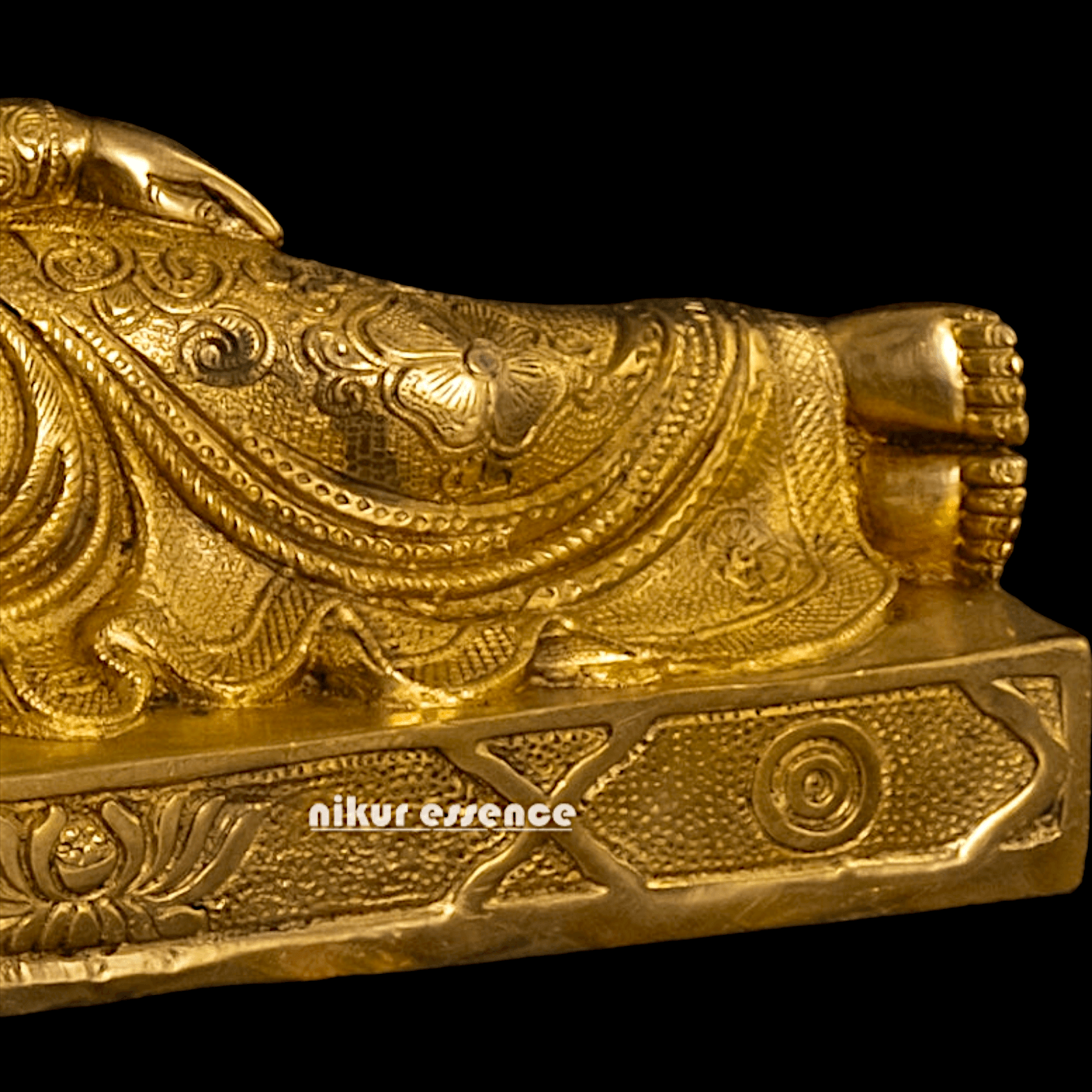 Brass Buddha Parinirvana Statue Nikuressence