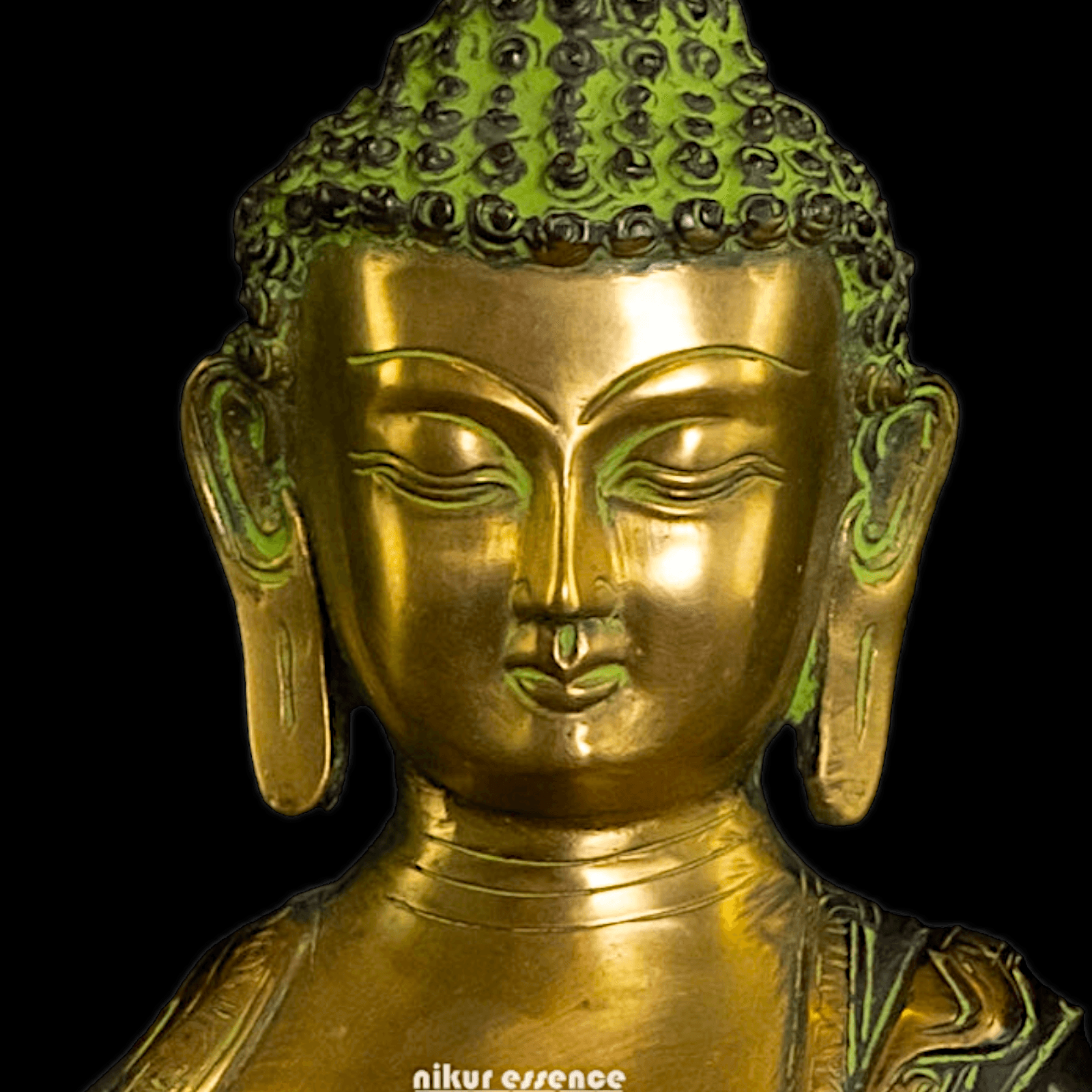 Superfine brass 11.5 Inch Medicine Buddha Brass Statue , Exquisite Healing Buddha Sculpture for Meditation and Spiritual Wellness by Nikur Essence Nikuressence