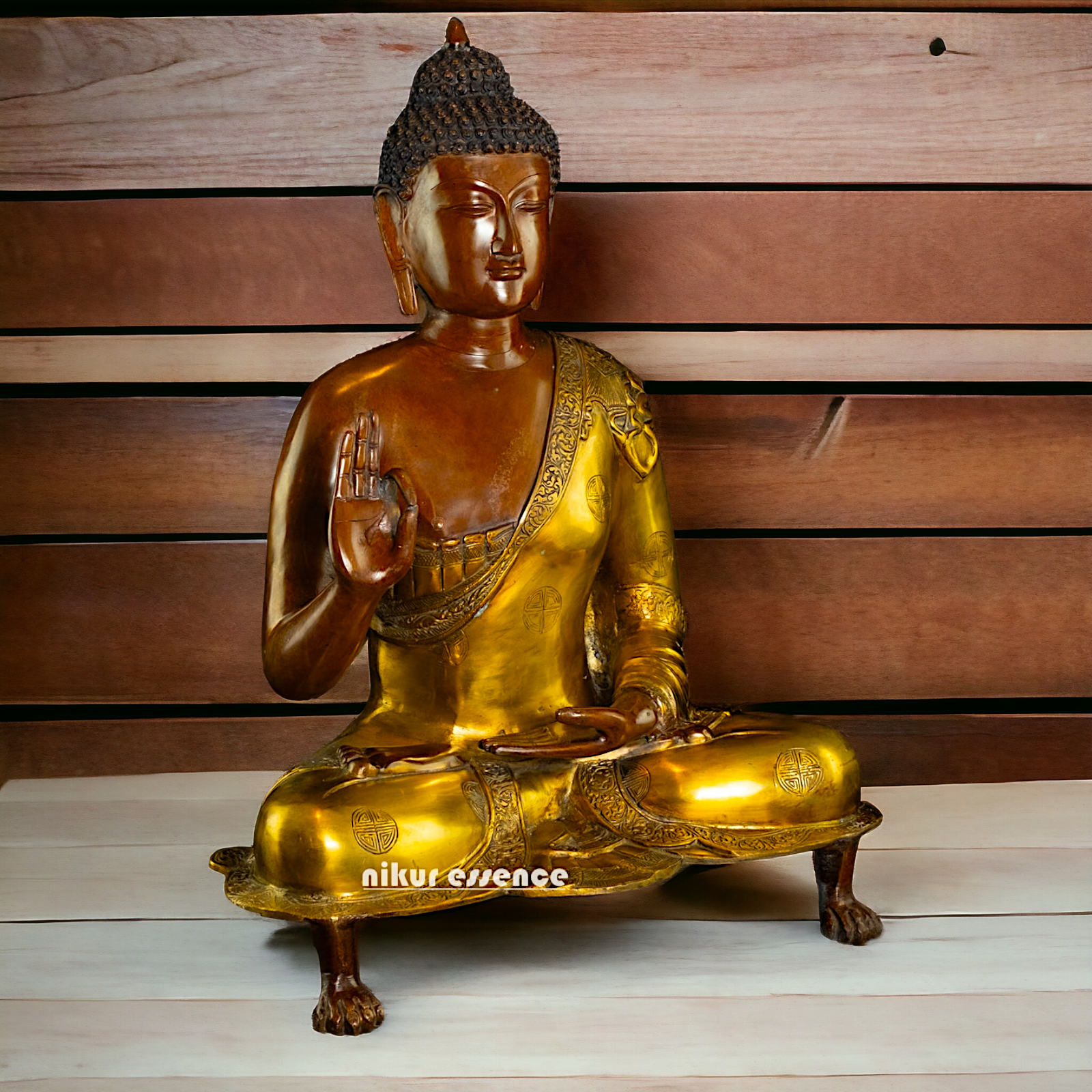 Large Buy Brass Buddha Blessing God Statue - 25 inch Nikuressence
