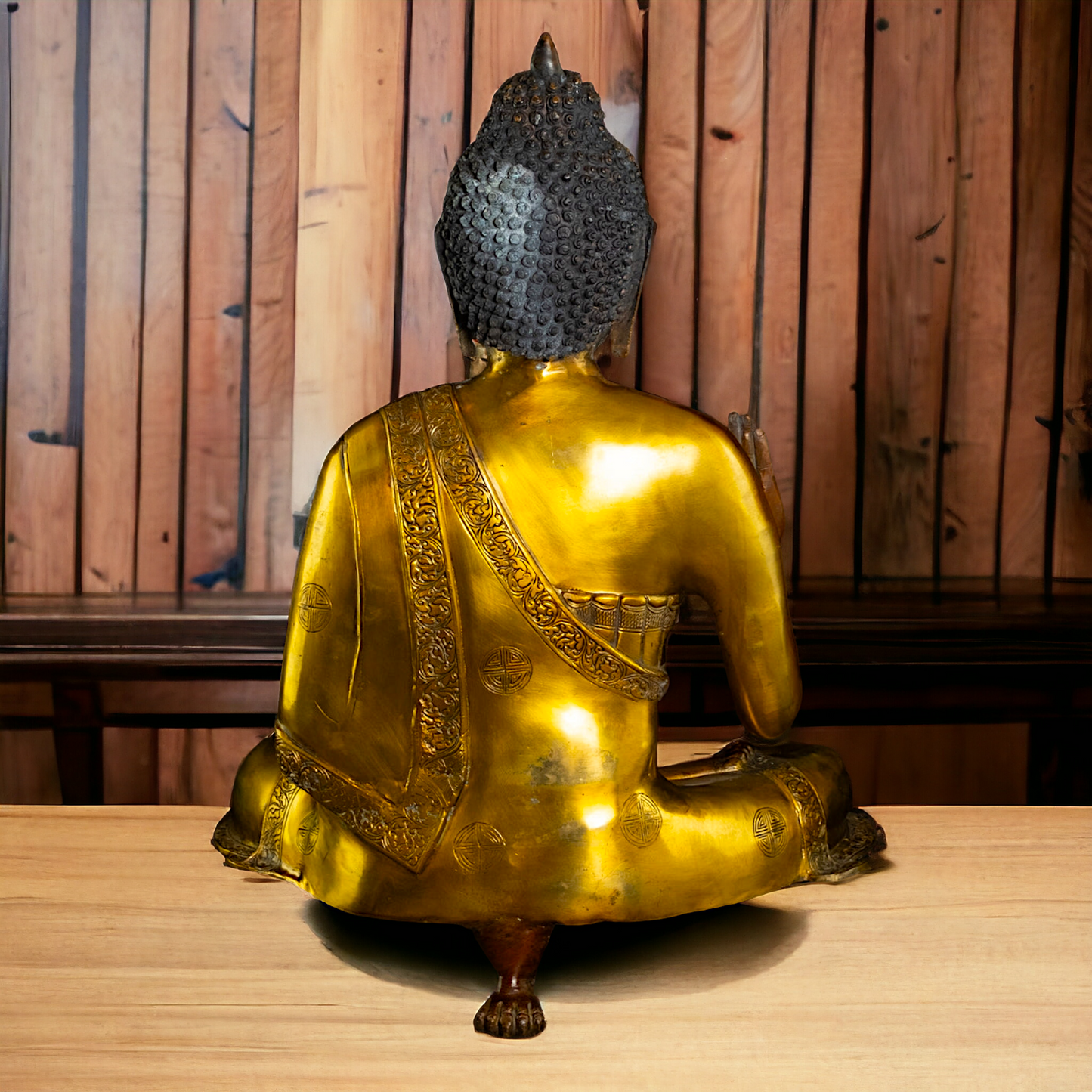 Large Buy Brass Buddha Blessing God Statue - 25 inch Nikuressence