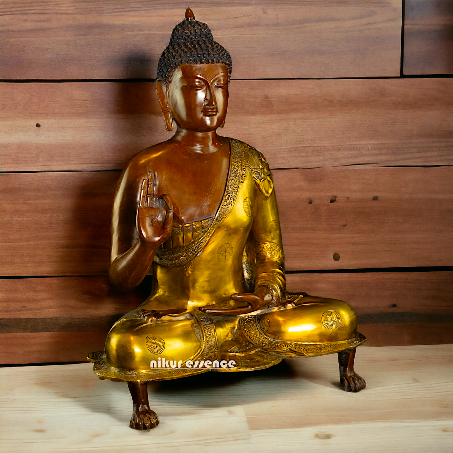 Large Buy Brass Buddha Blessing God Statue - 25 inch Nikuressence