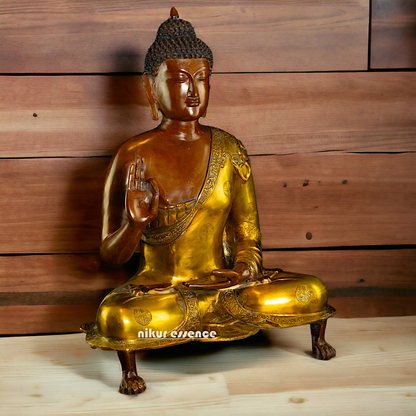 Large Buy Brass Buddha Blessing God Statue - 25 inch Nikuressence