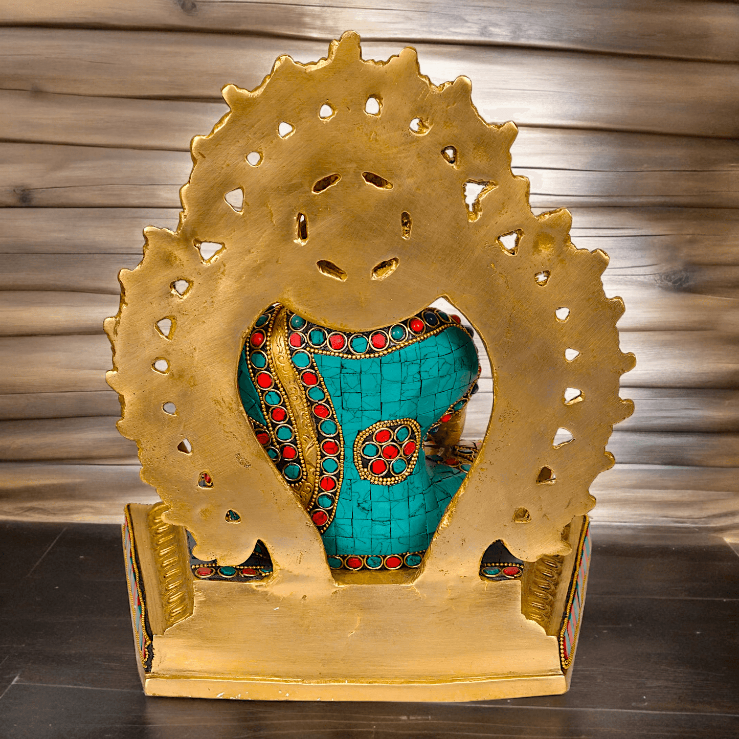 Buy brass 29 cm Buddha Statue , Exquisite Fine Art Sculpture of Enlightenment with Detailed Craftsmanship Nikuressence