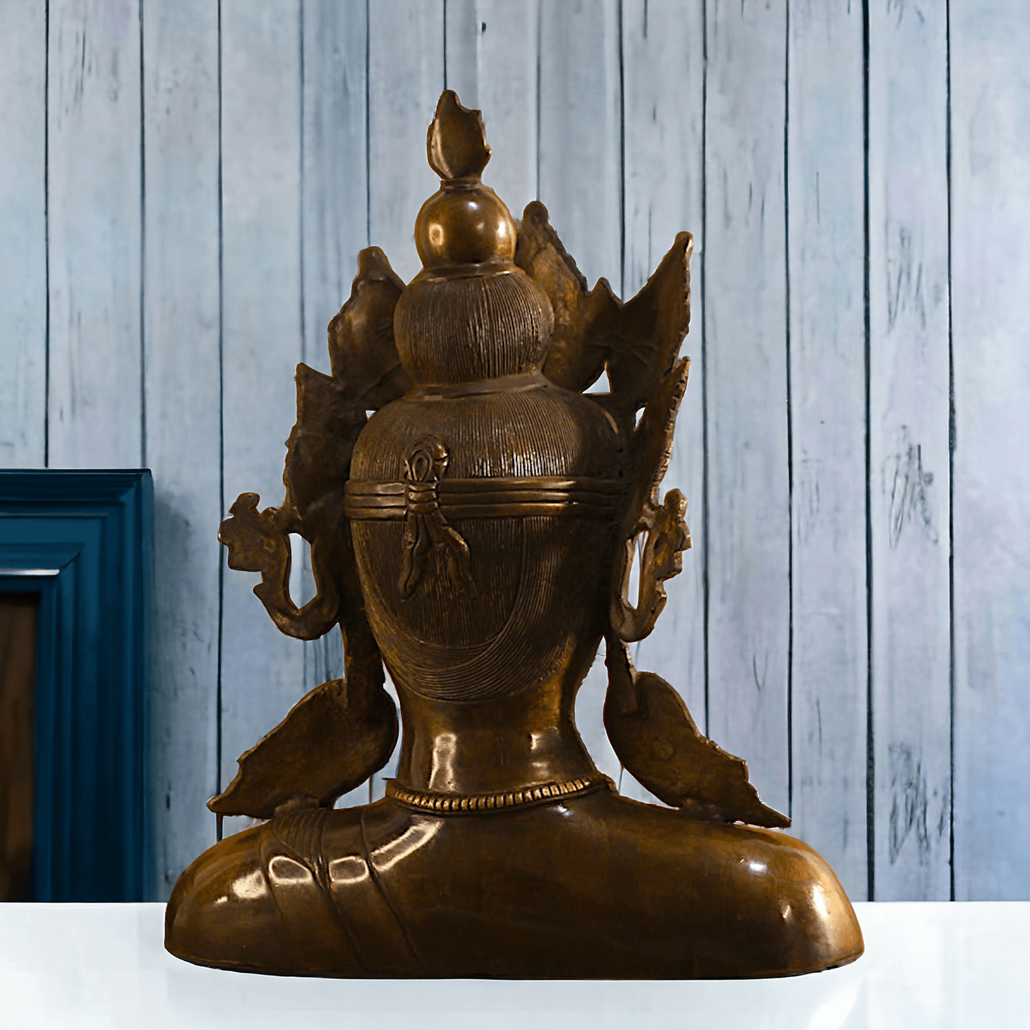 Brass Crown Buddha Bust Nikuressence