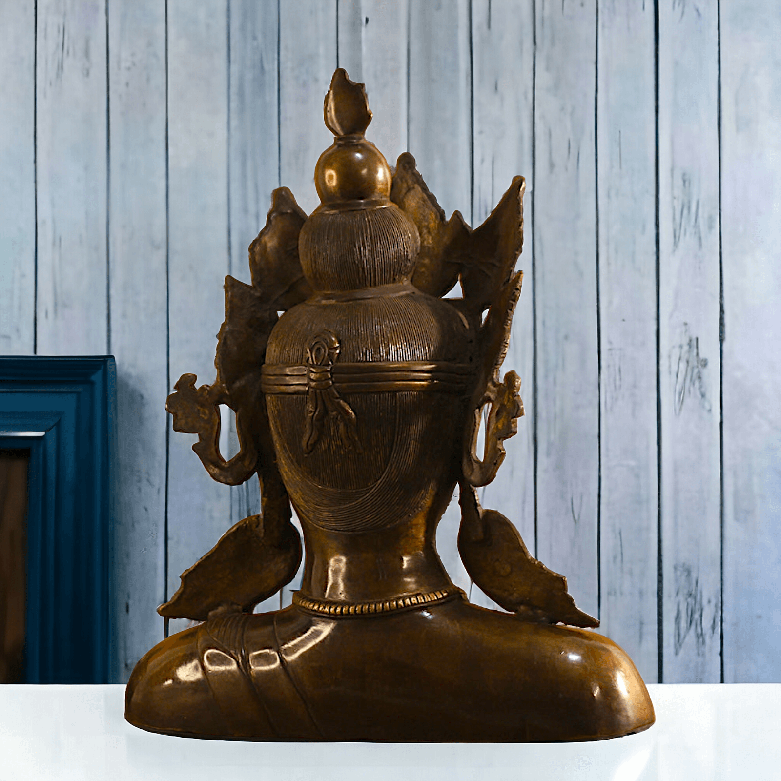 Brass Crown Buddha Bust Nikuressence