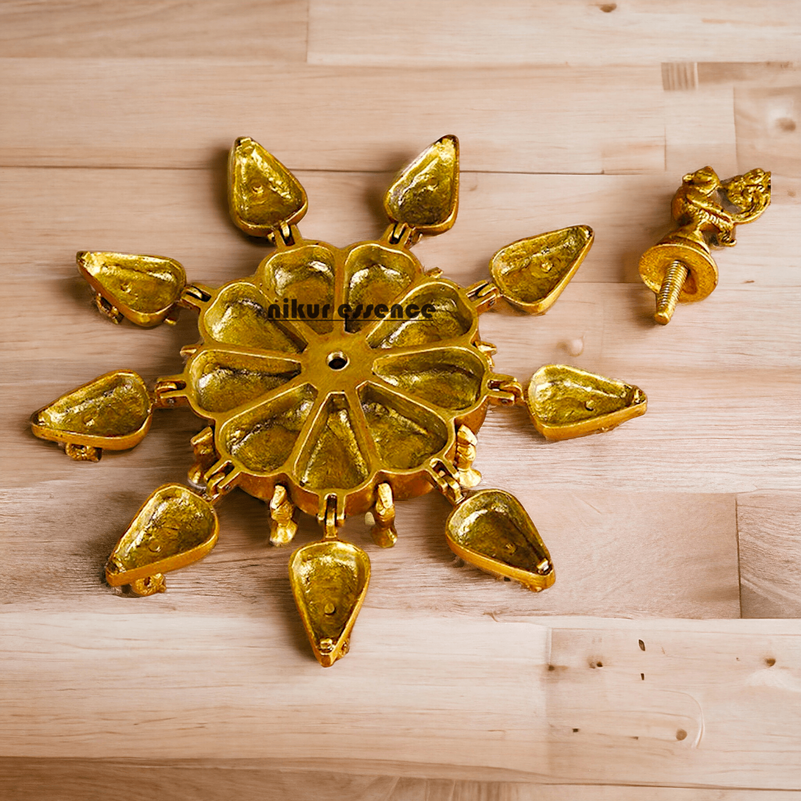 Solid Brass Decorative Box with Exquisite Intricate Floral Engravings and Classic Craftsmanship Nikuressence