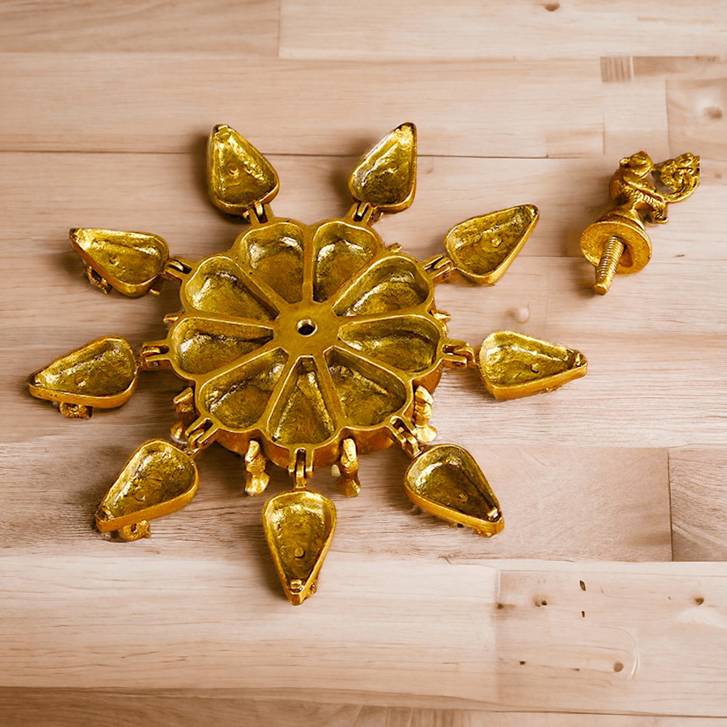 Solid Brass Decorative Box with Exquisite Intricate Floral Engravings and Classic Craftsmanship Nikuressence