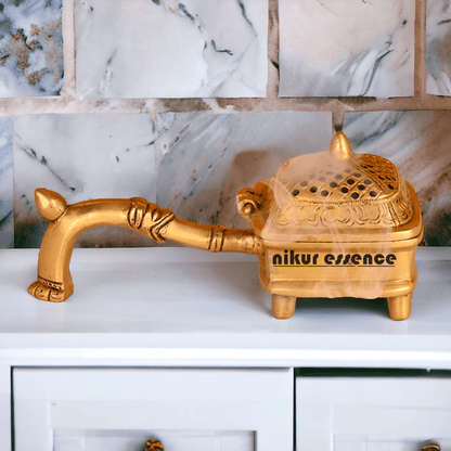 Brass Dhoop Dani with Handle Nikuressence