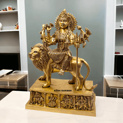 Brass Bengali Durga Maa Idol for Temples- nikur essence Nikuressence