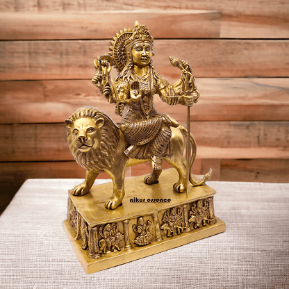Brass Bengali Durga Maa Idol for Temples- nikur essence Nikuressence