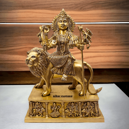 Brass Bengali Durga Maa Idol for Temples- nikur essence Nikuressence