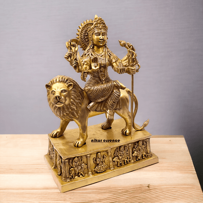 Brass Bengali Durga Maa Idol for Temples- nikur essence Nikuressence