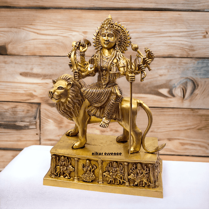 Brass Bengali Durga Maa Idol for Temples- nikur essence Nikuressence