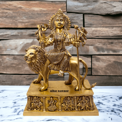 Brass Bengali Durga Maa Idol for Temples- nikur essence Nikuressence