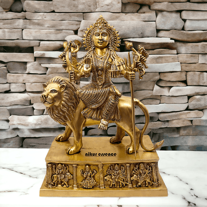 Brass Bengali Durga Maa Idol for Temples- nikur essence Nikuressence