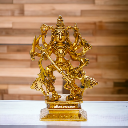 Buy Brass Durga Statue Exquisite Craftsmanship and Spiritual Elegance ,Nikur Essence Nikuressence