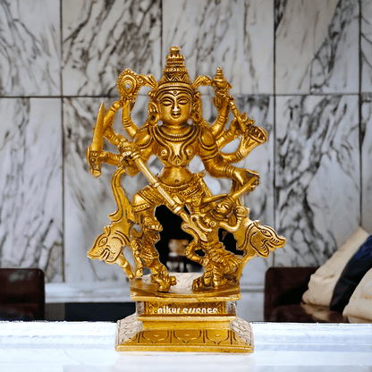 Buy Brass Durga Statue Exquisite Craftsmanship and Spiritual Elegance ,Nikur Essence Nikuressence