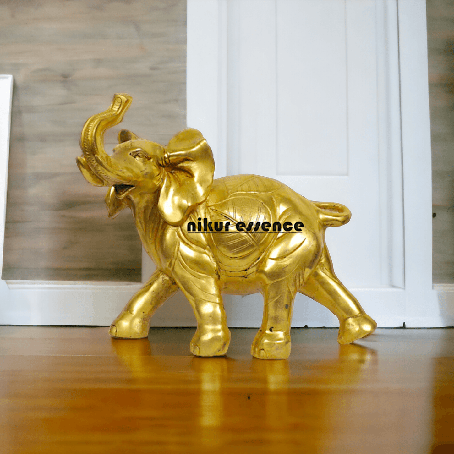 Brass Elephant Figurine 10-Inch Nikuressence