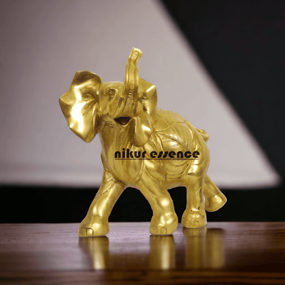 Brass Elephant Figurine 10-Inch Nikuressence