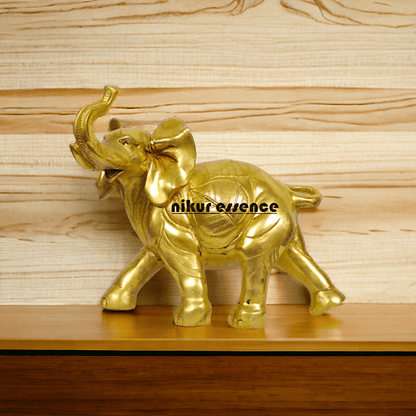 Brass Elephant Figurine 10-Inch Nikuressence