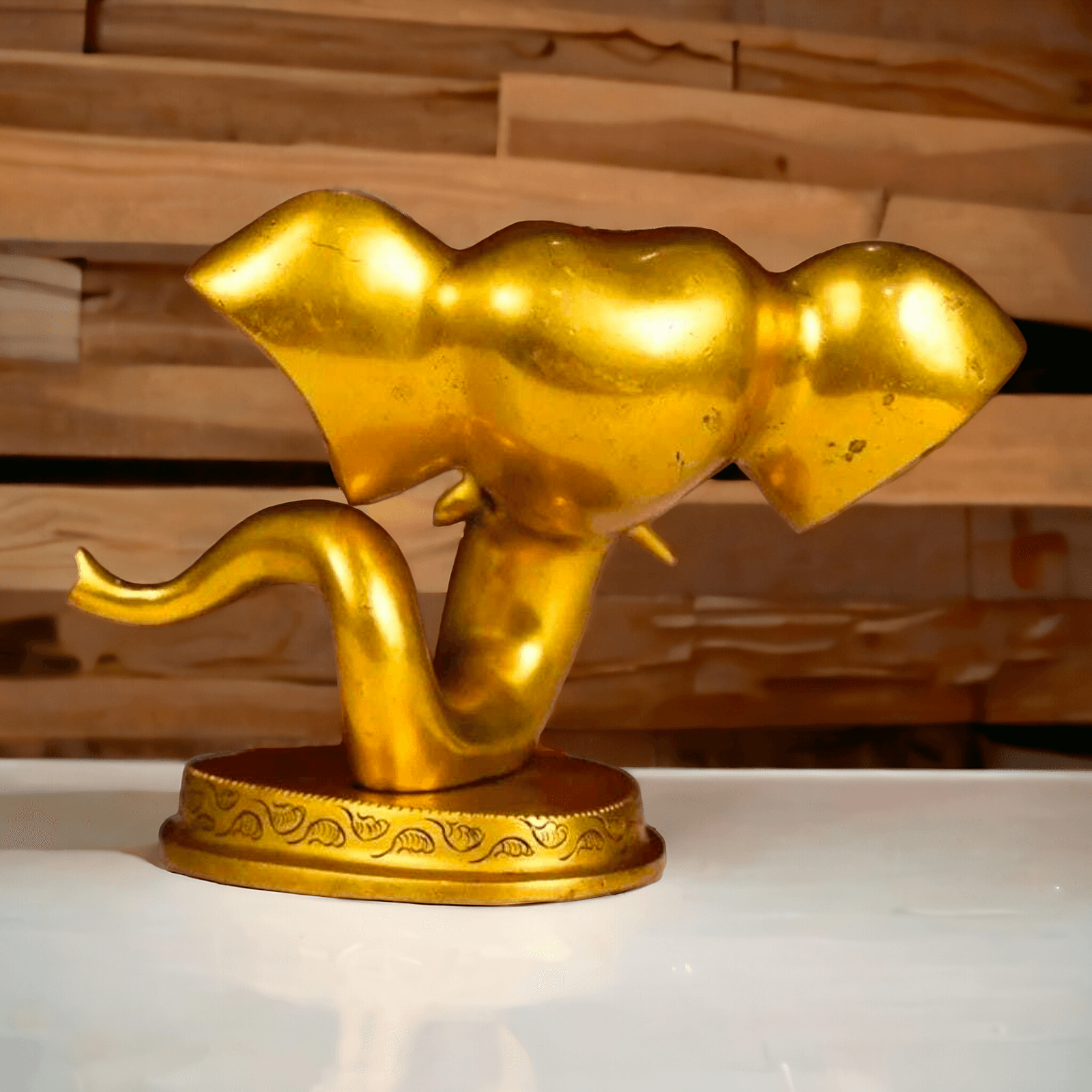 Buy Brass Ganesha Face Table Top Statue | Handcrafted Hindu Sculpture Nikuressence