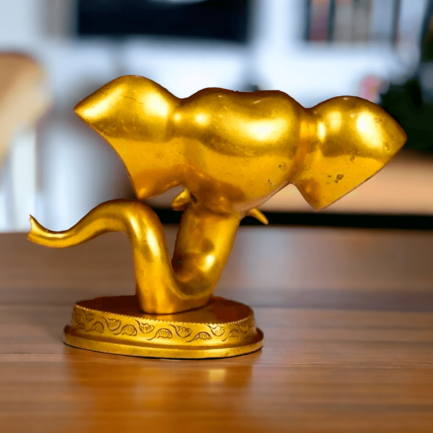 Buy Brass Ganesha Face Table Top Statue | Handcrafted Hindu Sculpture Nikuressence