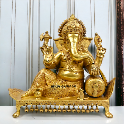 Buy online Brass Ganesha Statue in Vishram-nikuressence Nikuressence