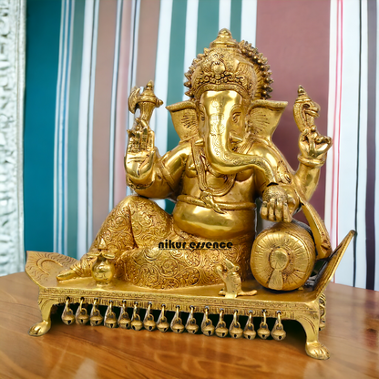 Buy online Brass Ganesha Statue in Vishram-nikuressence Nikuressence