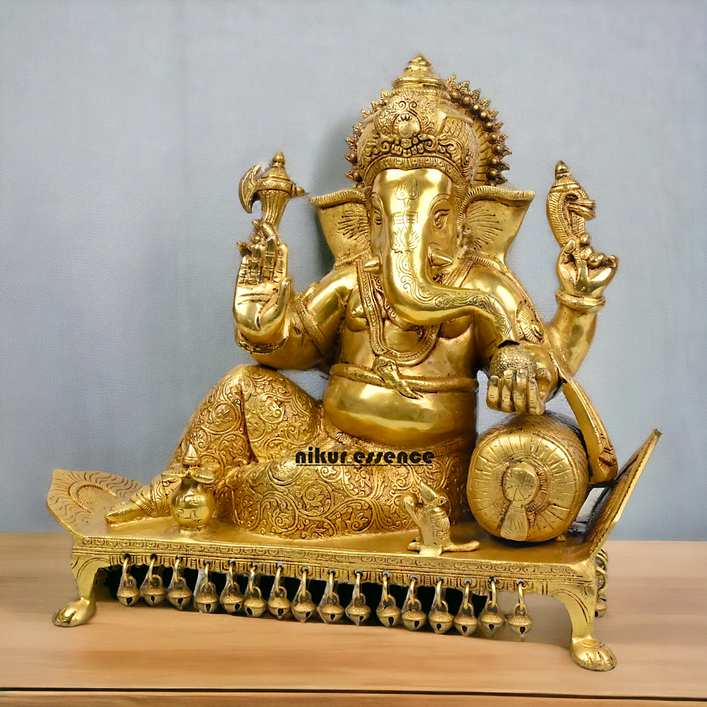Buy online Brass Ganesha Statue in Vishram-nikuressence Nikuressence