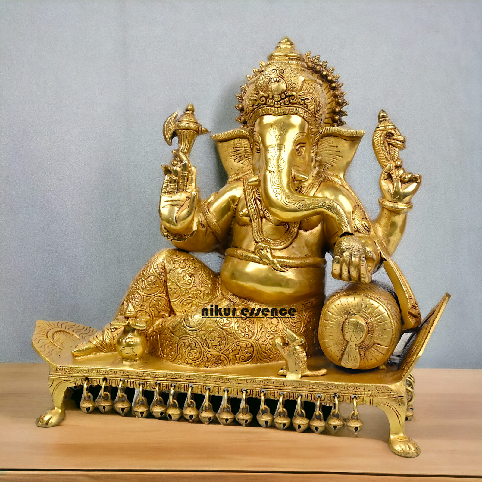 Buy online Brass Ganesha Statue in Vishram-nikuressence Nikuressence