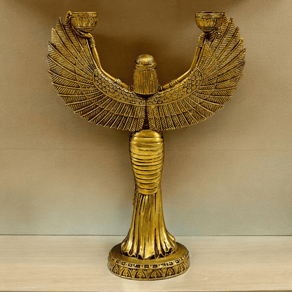Online Pure Brass Goddess Isis Idol by Nikur Essence - 30.5 cm Height Nikuressence