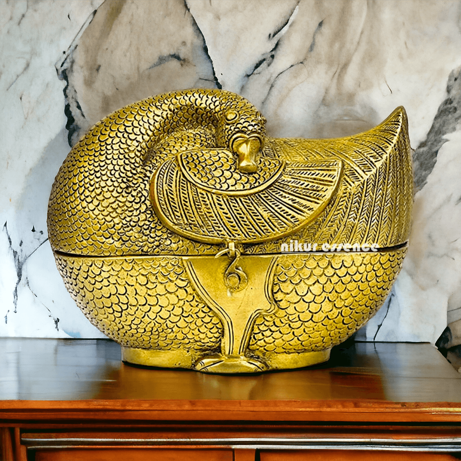 Brass Duck Shaped Jewellery Box For Decorative Storage Nikuressence