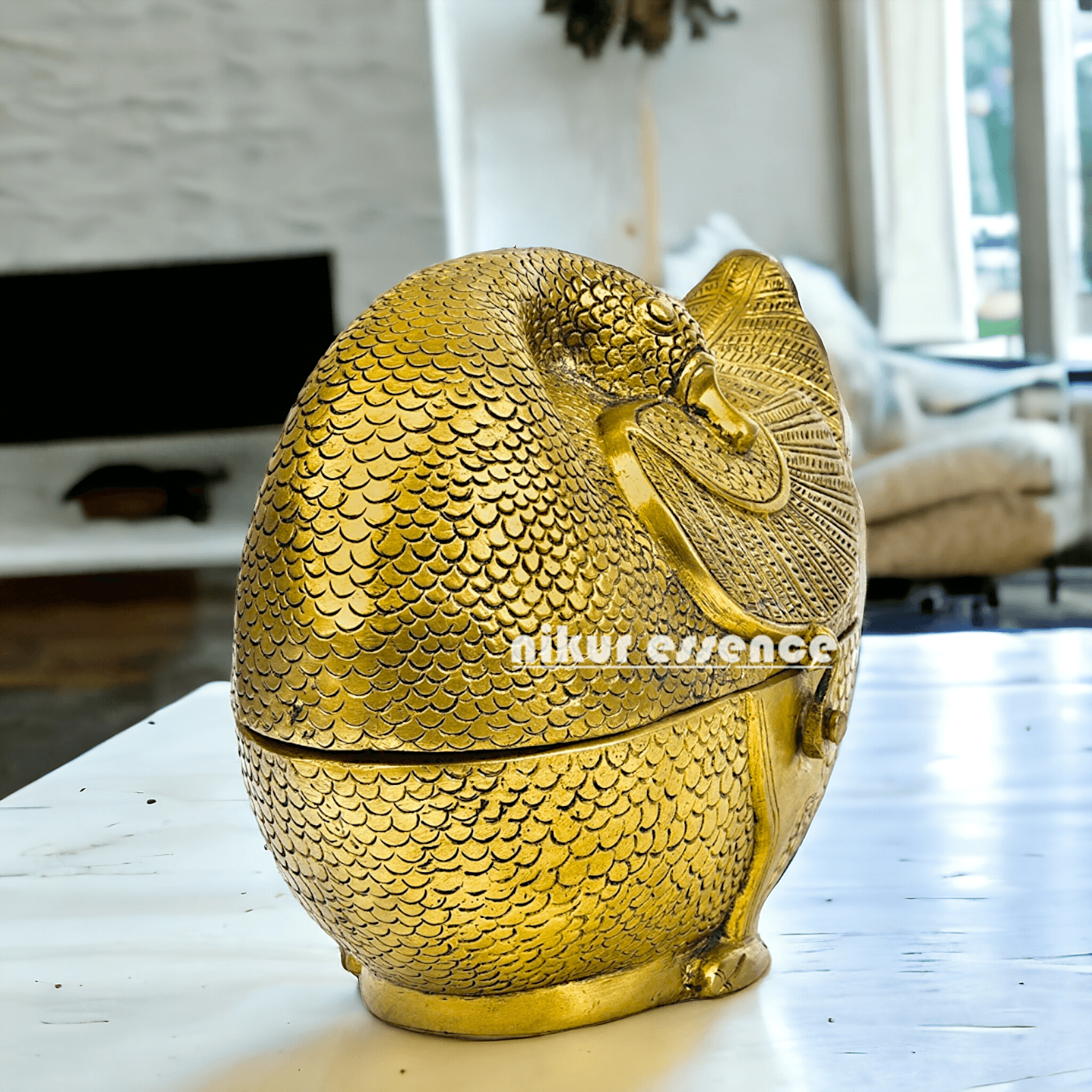 Brass Duck Shaped Jewellery Box For Decorative Storage Nikuressence