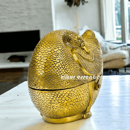 Brass Duck Shaped Jewellery Box For Decorative Storage Nikuressence