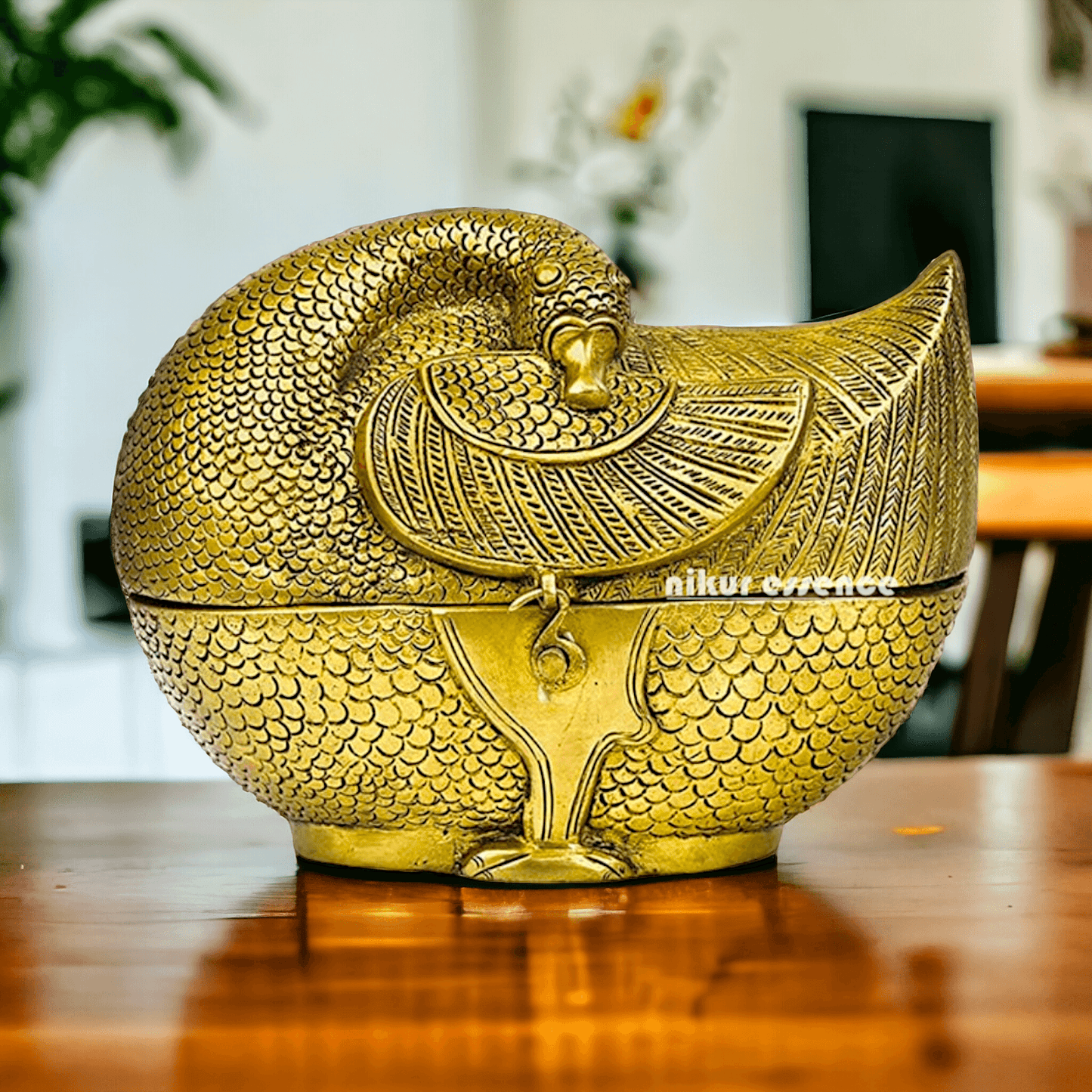 Brass Duck Shaped Jewellery Box For Decorative Storage Nikuressence