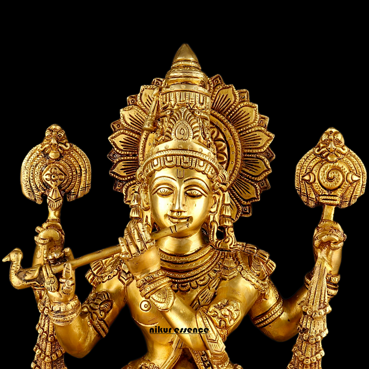 Buy Solid Brass Krishna Standing Large Statue - 20 Inches | Divine Home Decor & Spiritual Idol Nikuressence