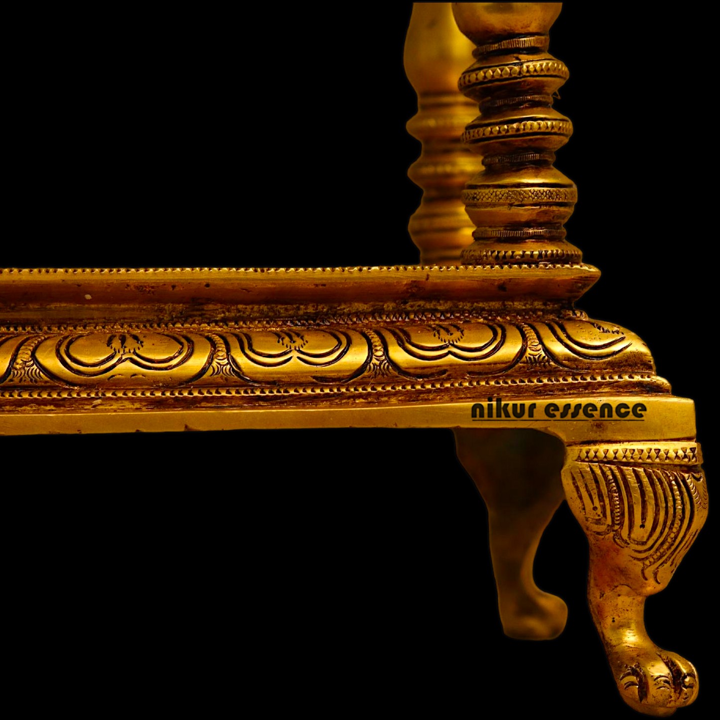 Solid Brass Large Temple with hanging Bells - 21 inches height Nikuressence