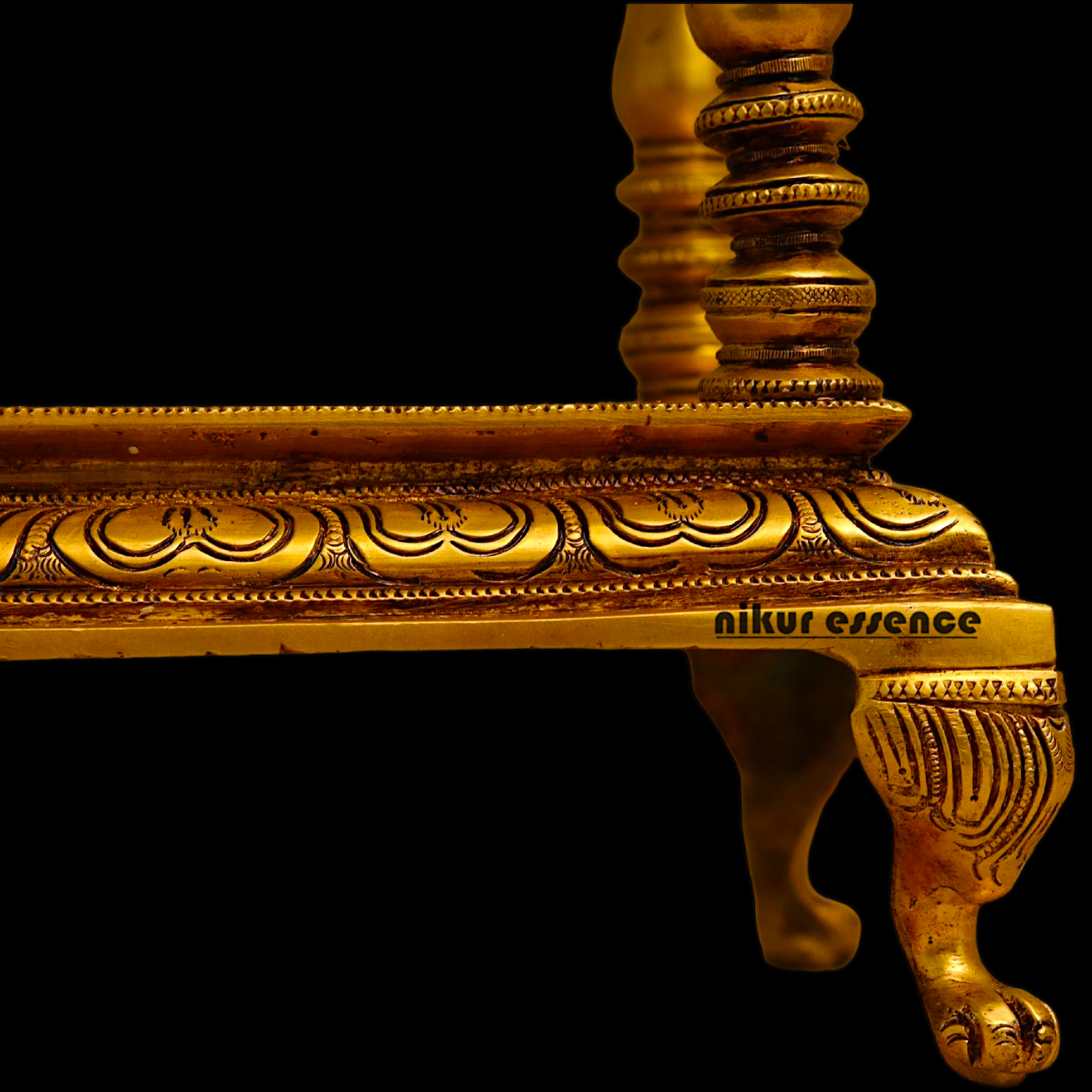 Solid Brass Large Temple with hanging Bells - 21 inches height Nikuressence