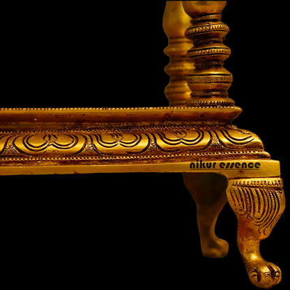 Solid Brass Large Temple with hanging Bells - 21 inches height Nikuressence