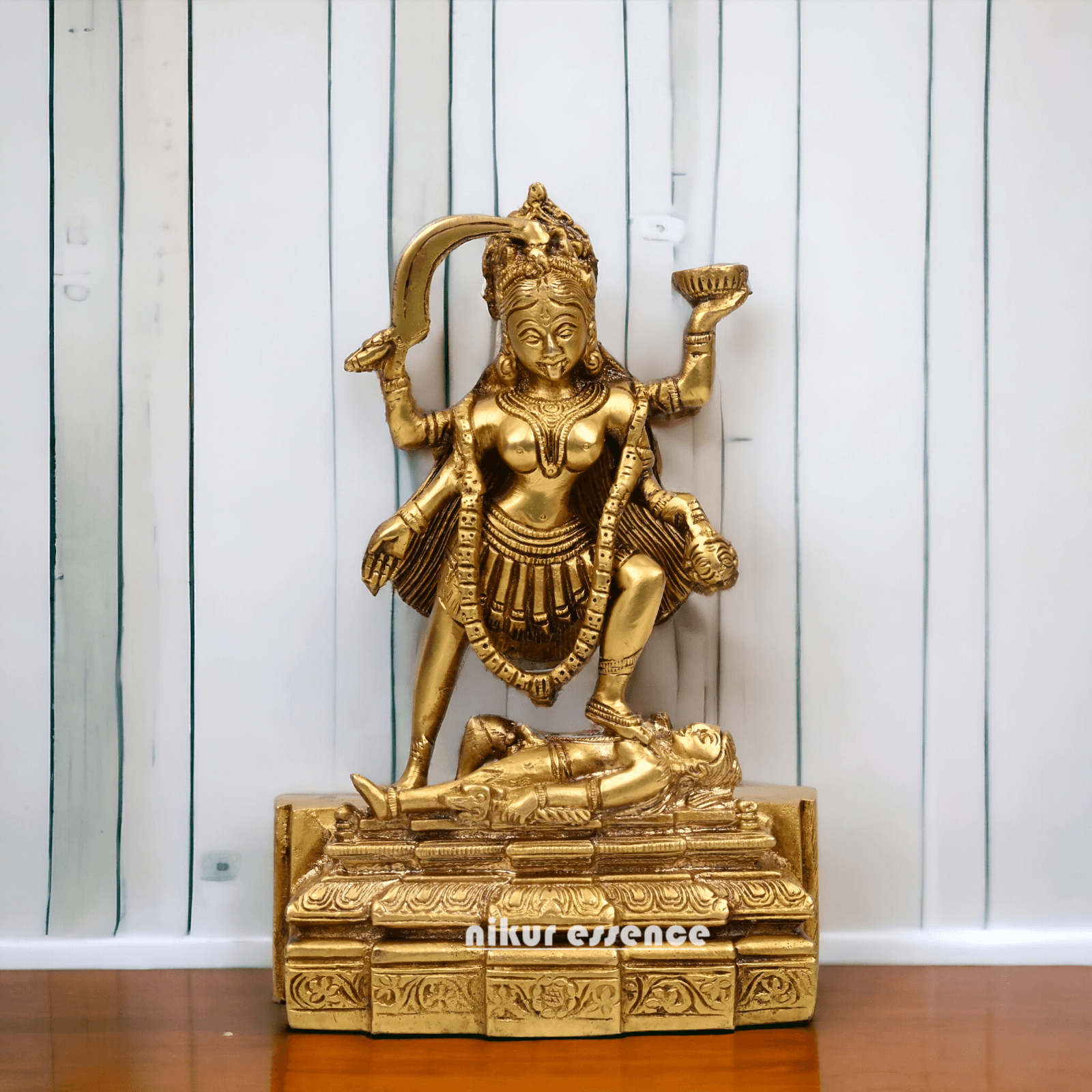 Online Pure Brass Maha Kali by Nikur Essence - 7.5 Inch Nikuressence