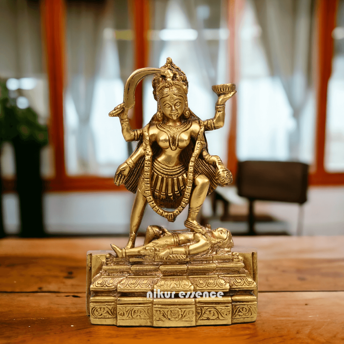 Online Pure Brass Maha Kali by Nikur Essence - 7.5 Inch Nikuressence