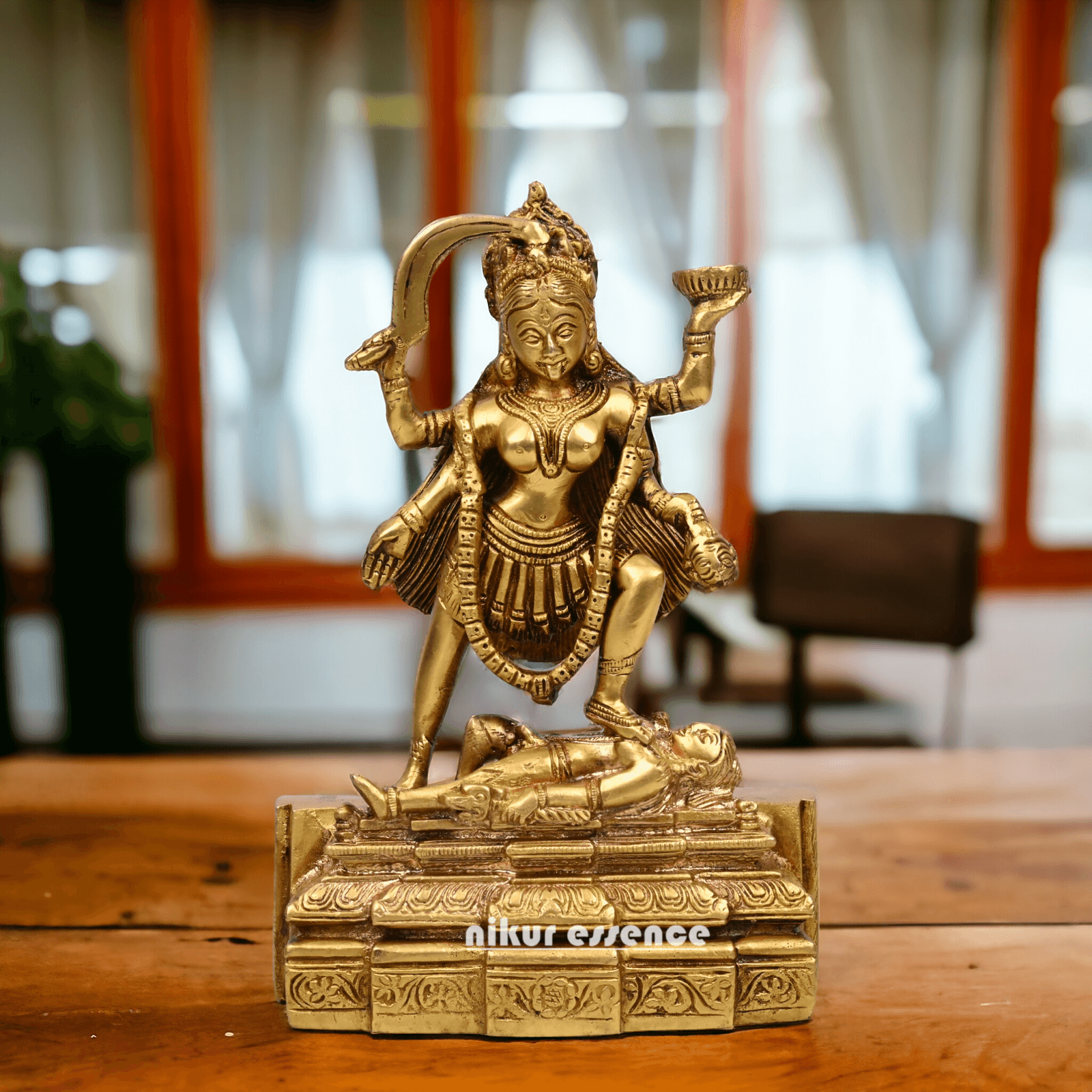Online Pure Brass Maha Kali by Nikur Essence - 7.5 Inch Nikuressence