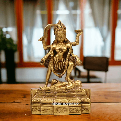 Online Pure Brass Maha Kali by Nikur Essence - 7.5 Inch Nikuressence